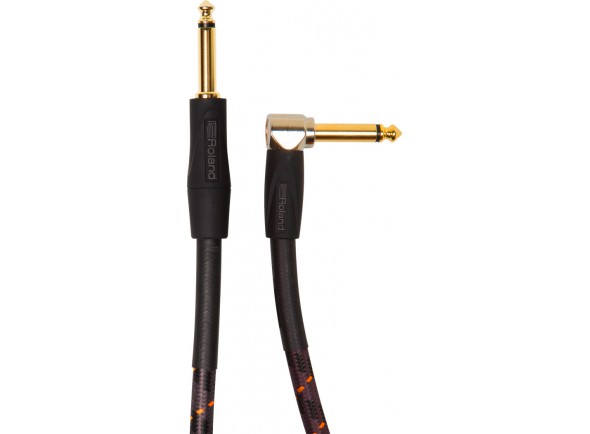 <b>Roland RIC-G10A GOLD Series Cabo Audio Instrumento Jack reto/angulado mono 1.5m Garantia Vitalícia</b> <b>Roland RIC-G10A GOLD Series Cabo Audio Instrumento Jack reto/angulado mono 1.5m Garantia Vitalícia</b>